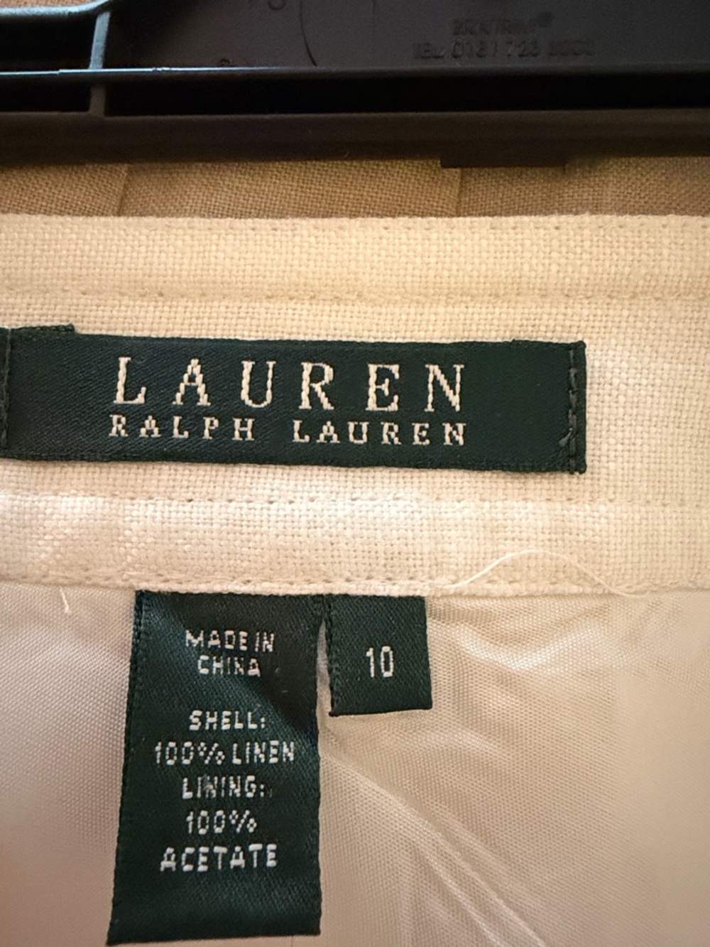 Ralph Lauren Crisp White A-Line 100% linen Midi Skirt - Picture 2 of 2